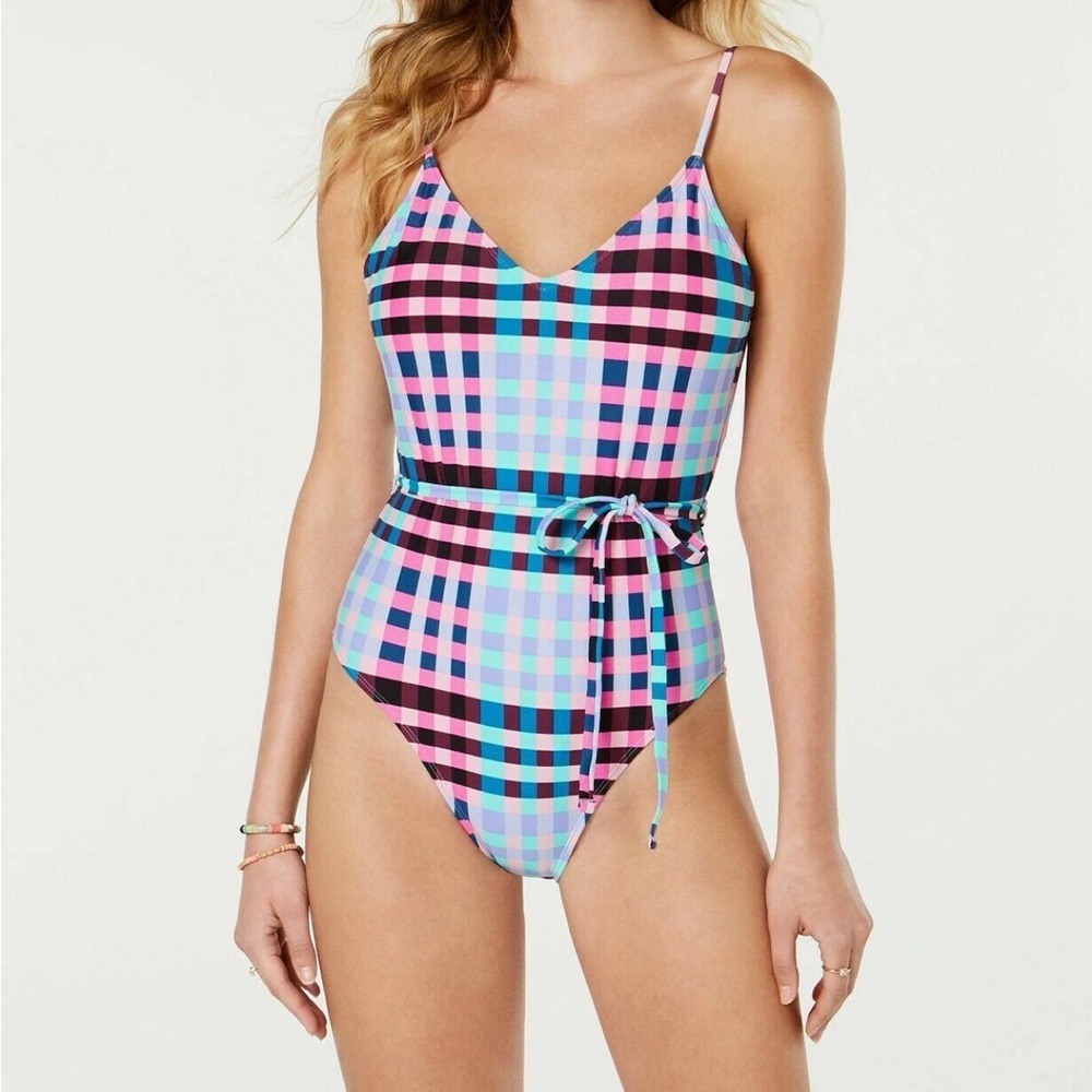 NWT Size XL Hula Honey Colorful Checkered one piece